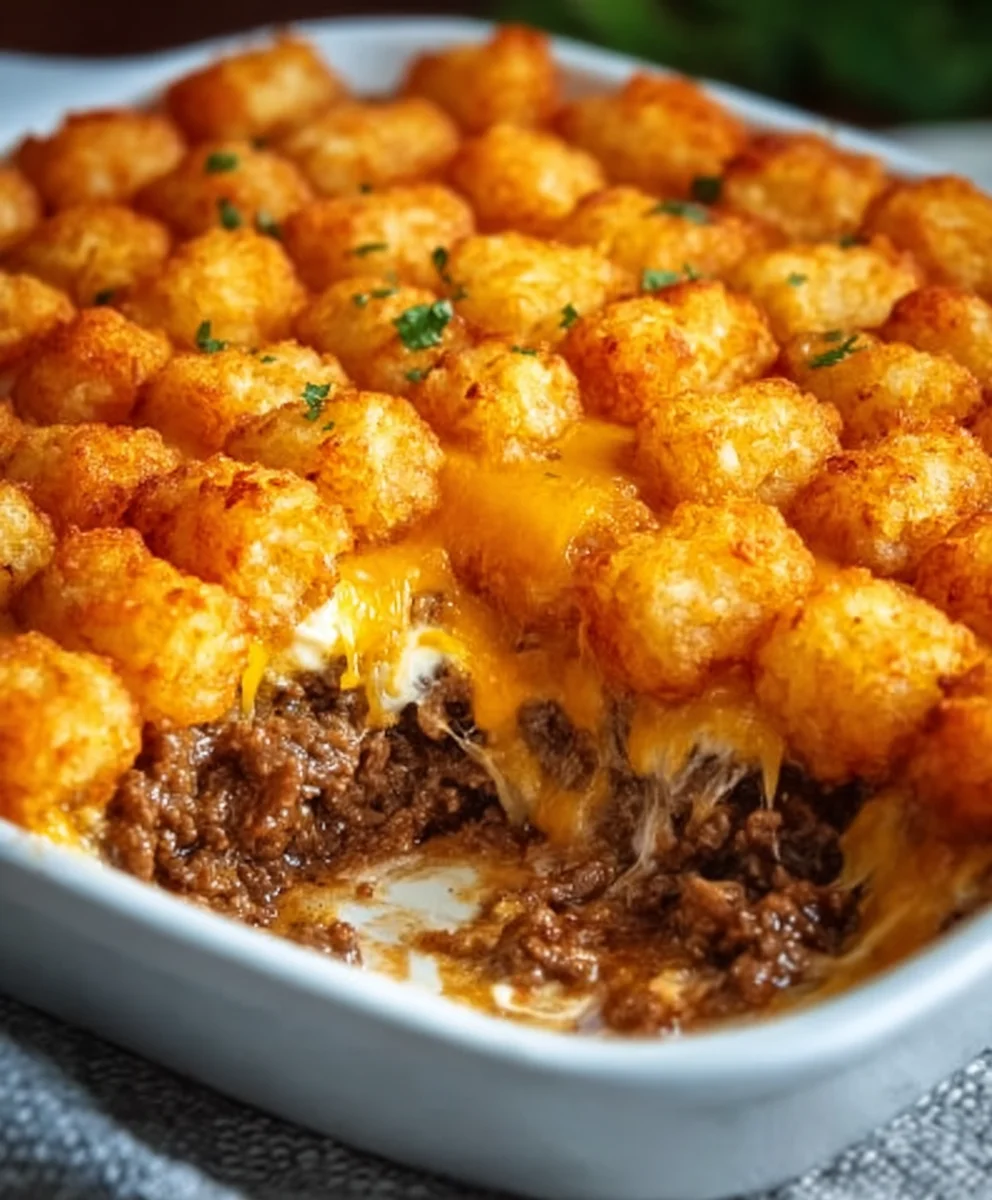 Easy Tater Tot Casserole Ground Beef Comfort Food