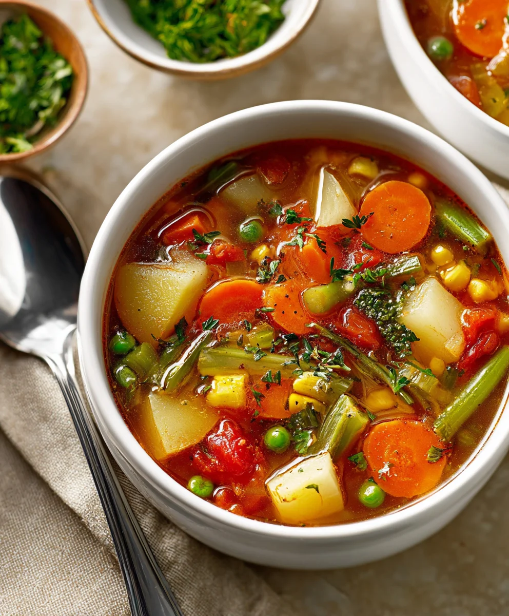Easy Vegetable Soup- Healthy & Delicious Recipe