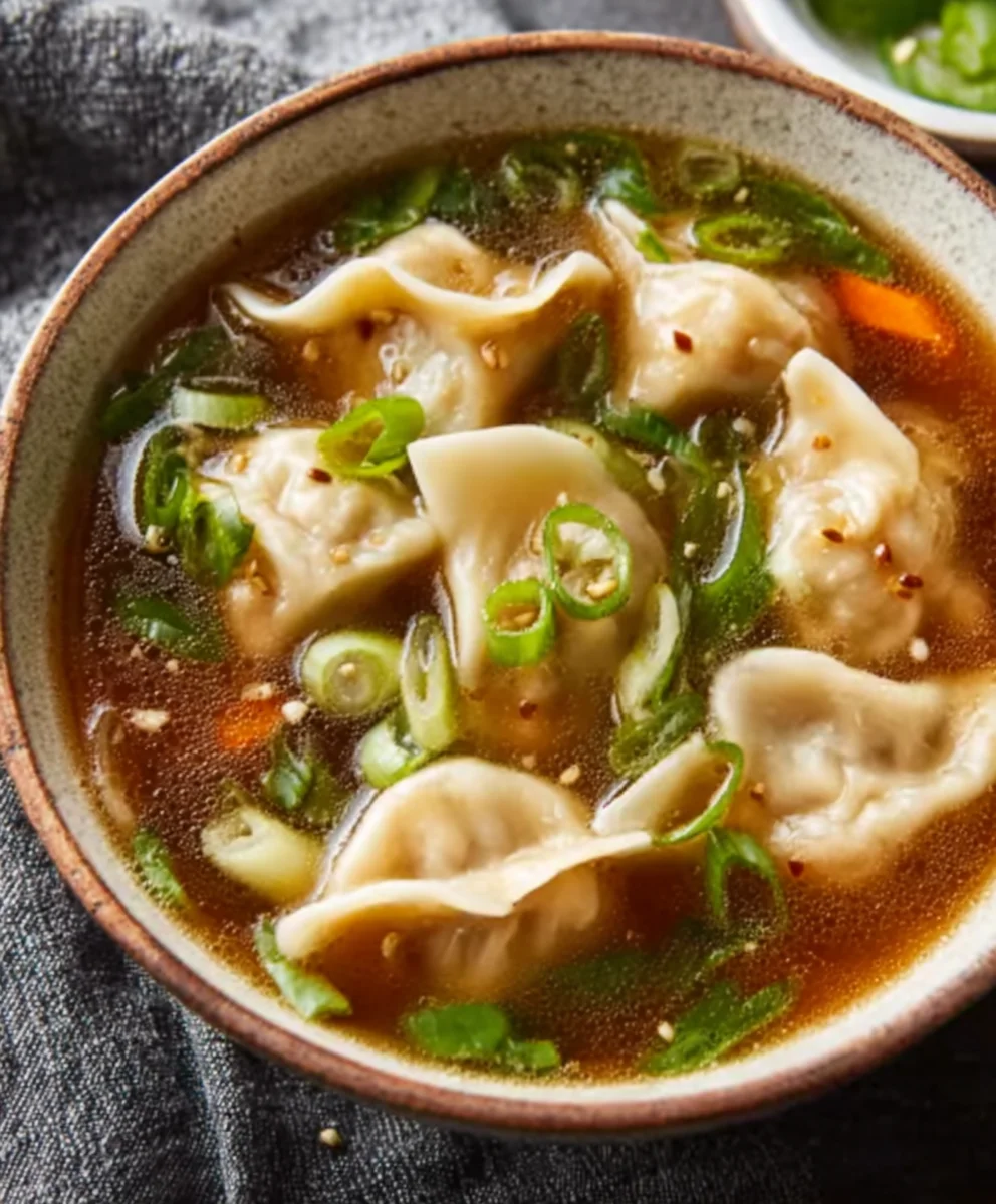 Hearty Beef Potsticker Soup - Comforting & Delicious