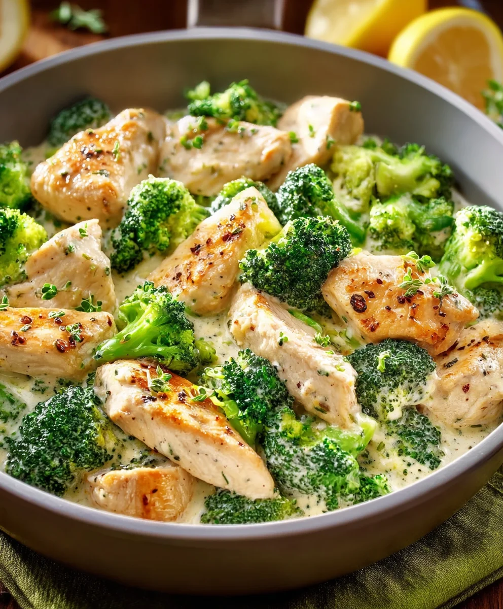 Creamy Chicken Broccoli - Quick & Easy Dinner