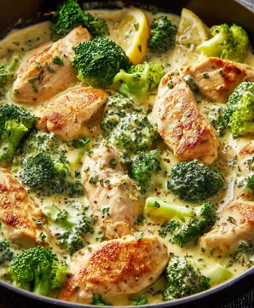 Creamy Chicken Broccoli - Quick & Easy Dinner