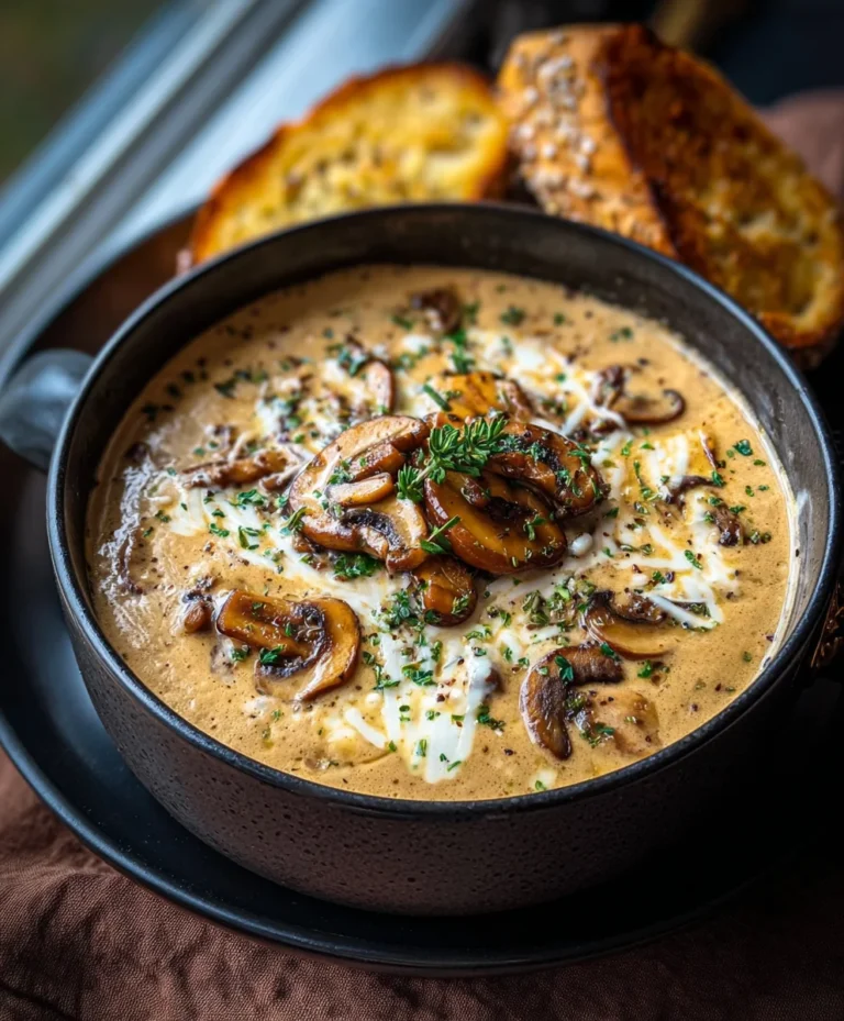 Creamy Mushroom Soup Recipe-Quick & Easy Comfort Food