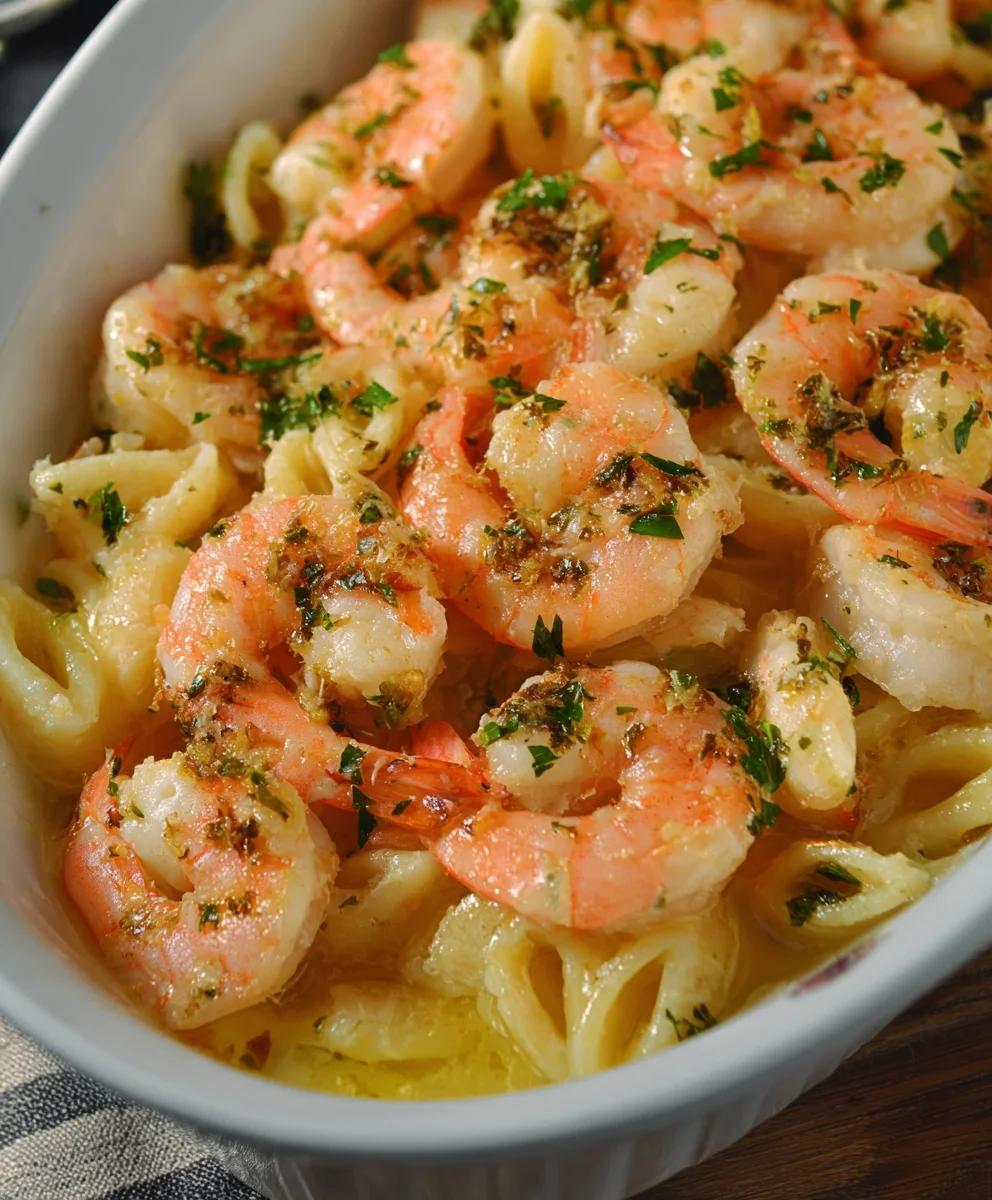 Easy Shrimp Scampi Pasta Bake Recipe