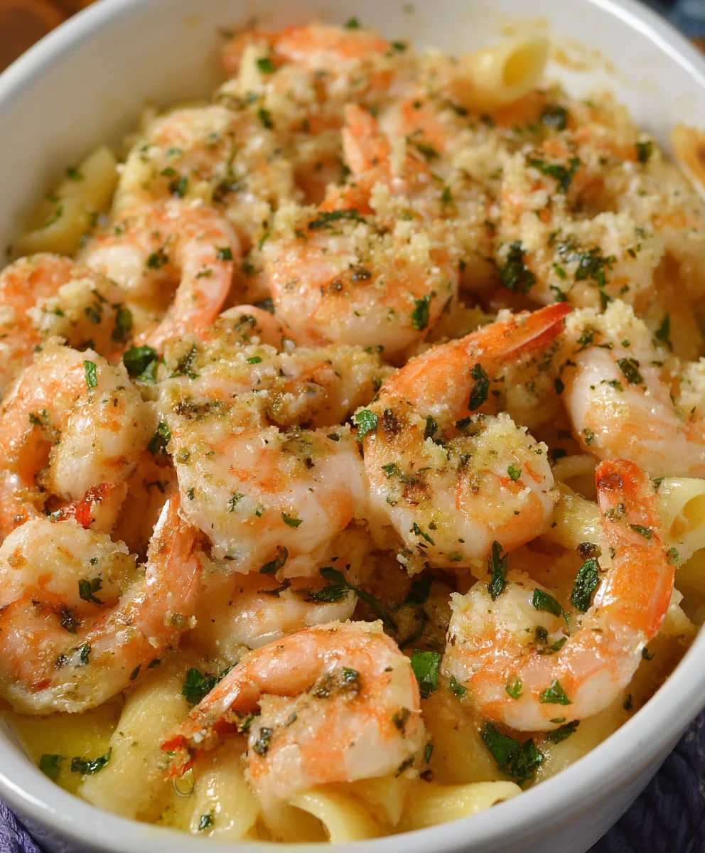 Easy Shrimp Scampi Pasta Bake Recipe