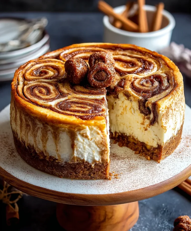 Cinnamon Roll Cheesecake Recipe-Irresistible Treat
