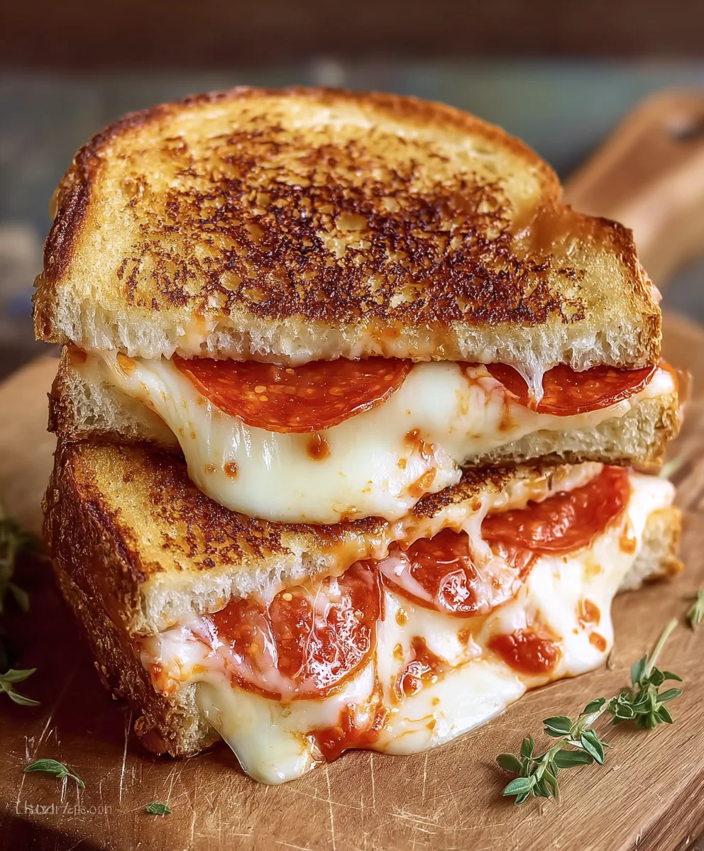 Grilled Cheese Pizza-Ultimate Comfort Food Fusion