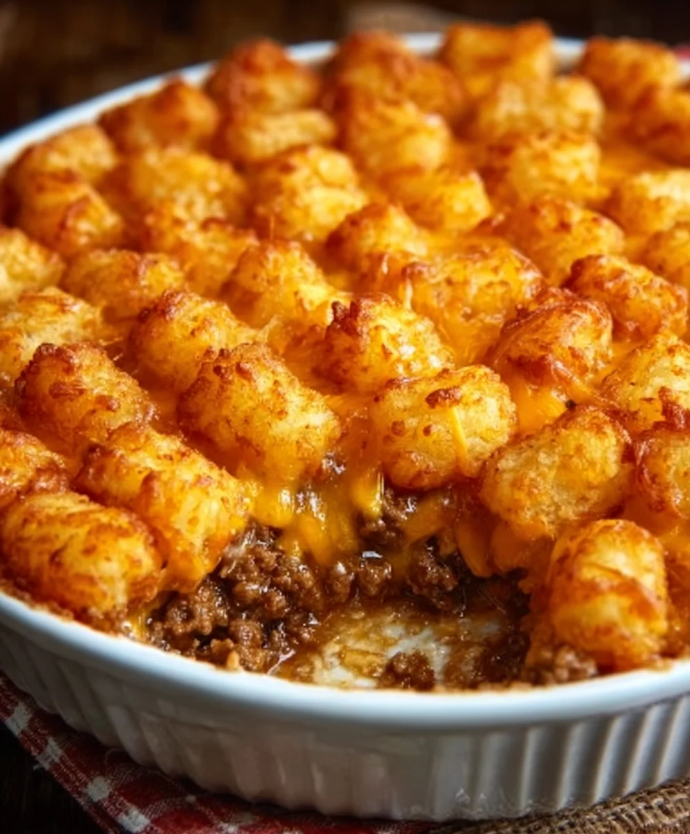 Easy Tater Tot Casserole Ground Beef Comfort Food