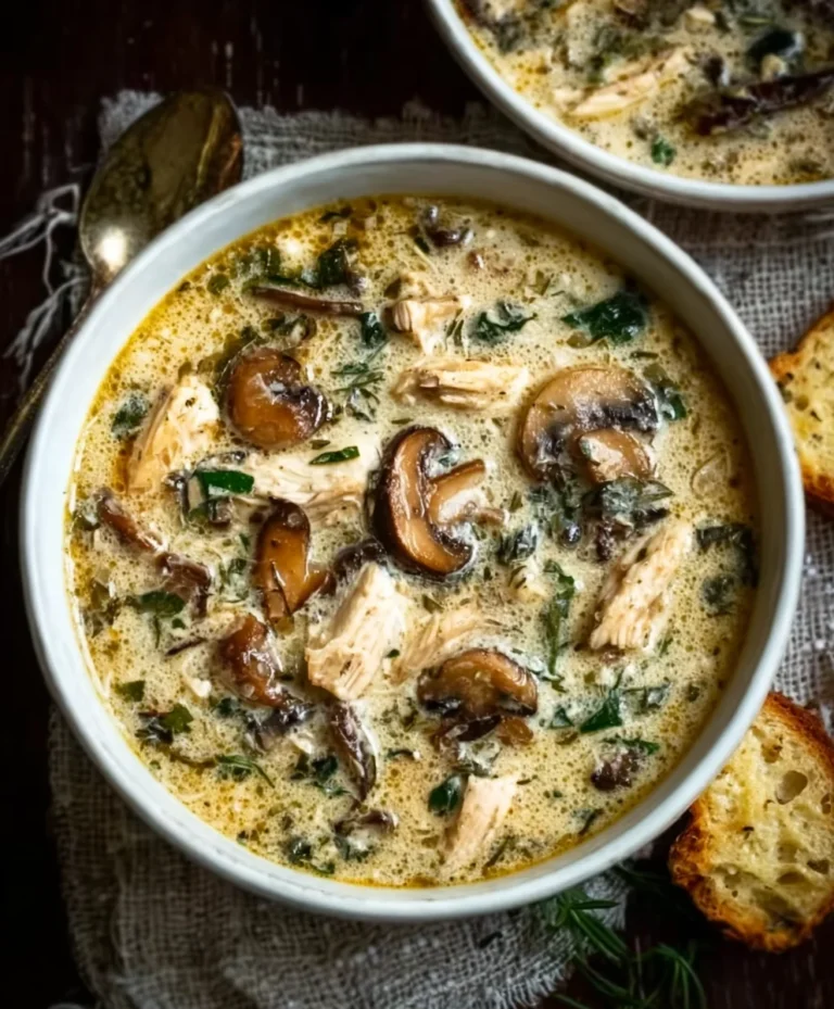 Easy Rotisserie Chicken Mushroom Soup – Quick & Creamy