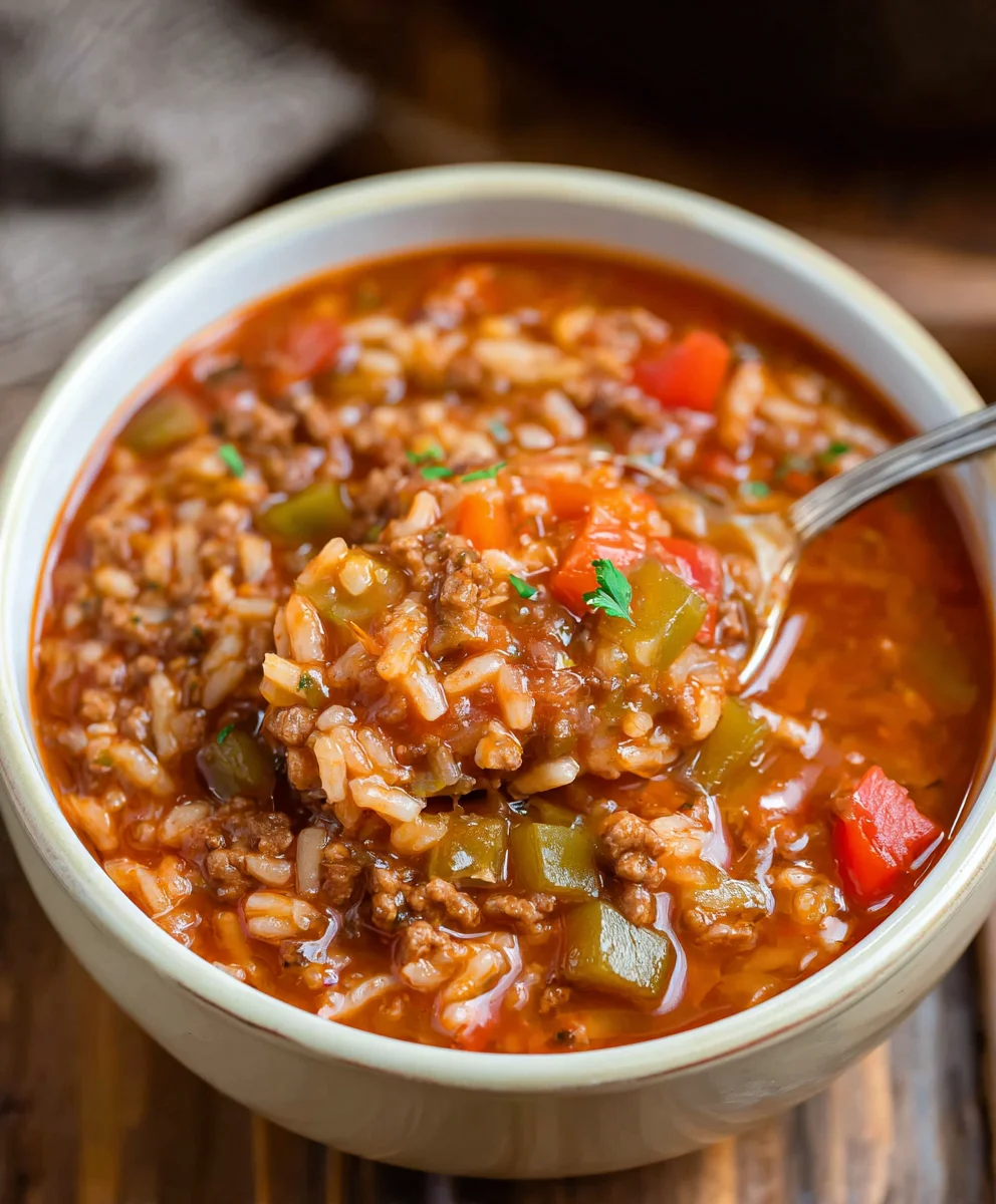 Hearty Stuffed Pepper Soup - Easy Comfort Food