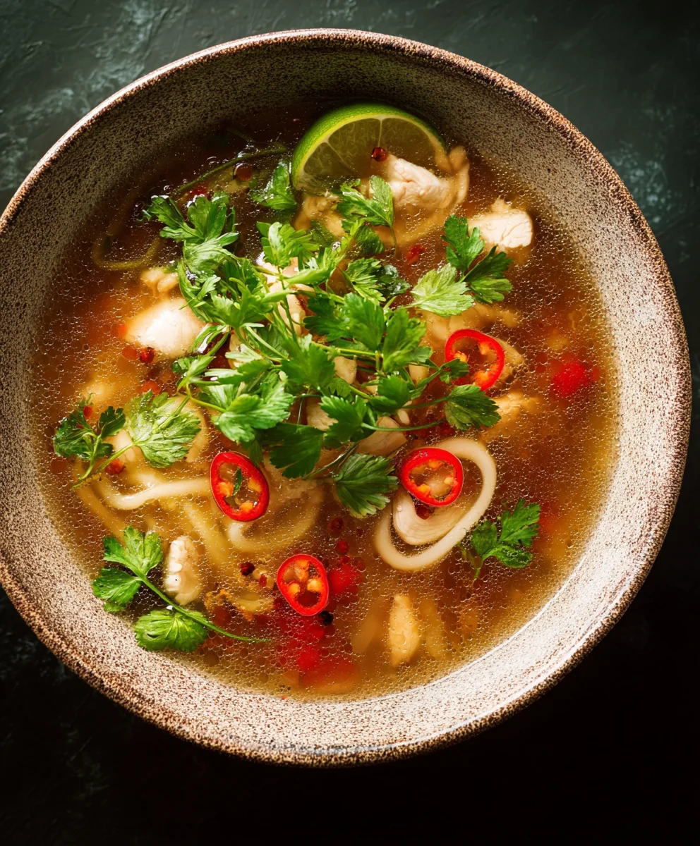 Easy Spicy Garlic Chicken Broth Recipe - Quick & Flavorful
