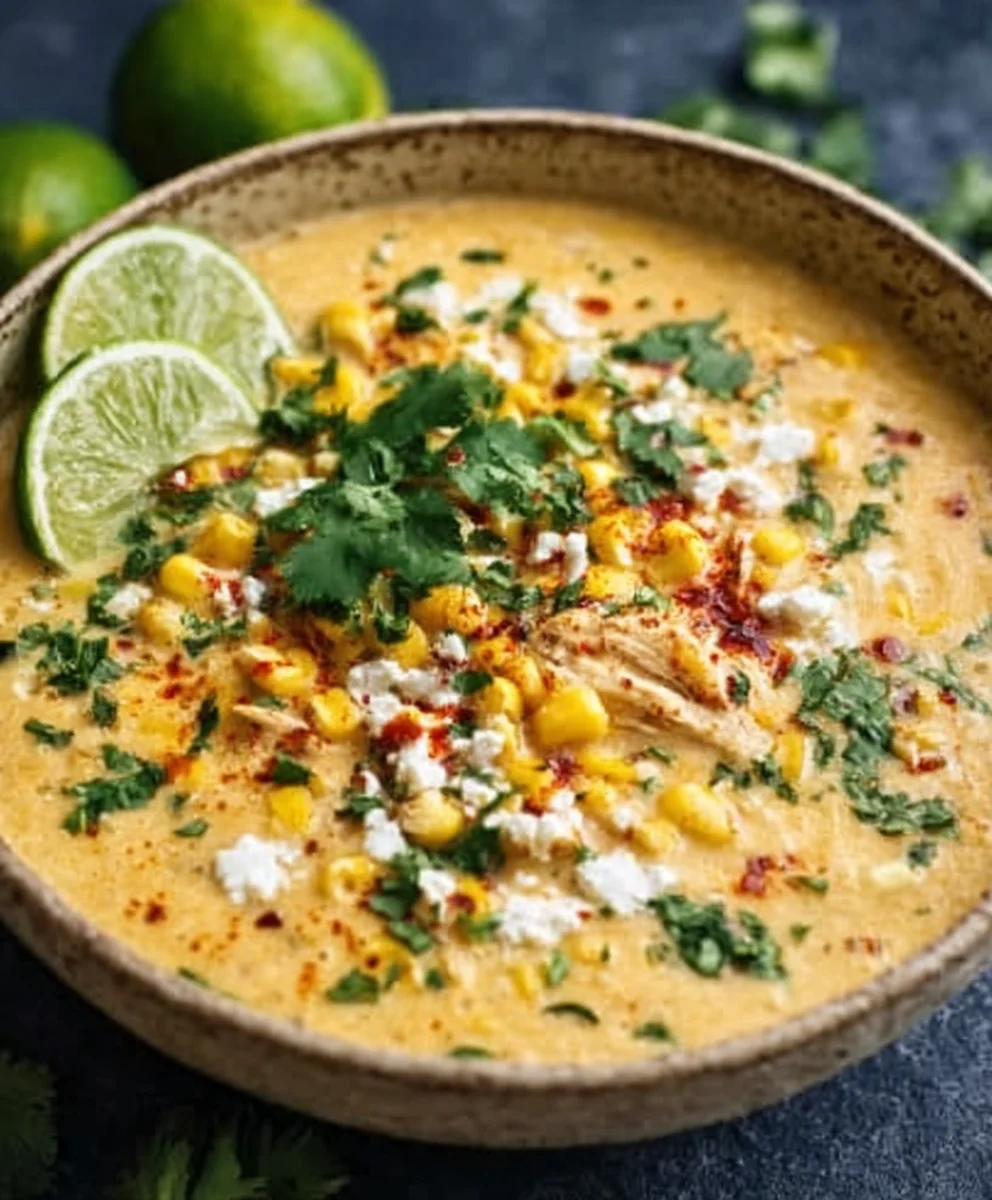 Authentic Mexican Street Corn Soup Recipe - Creamy & Delicious