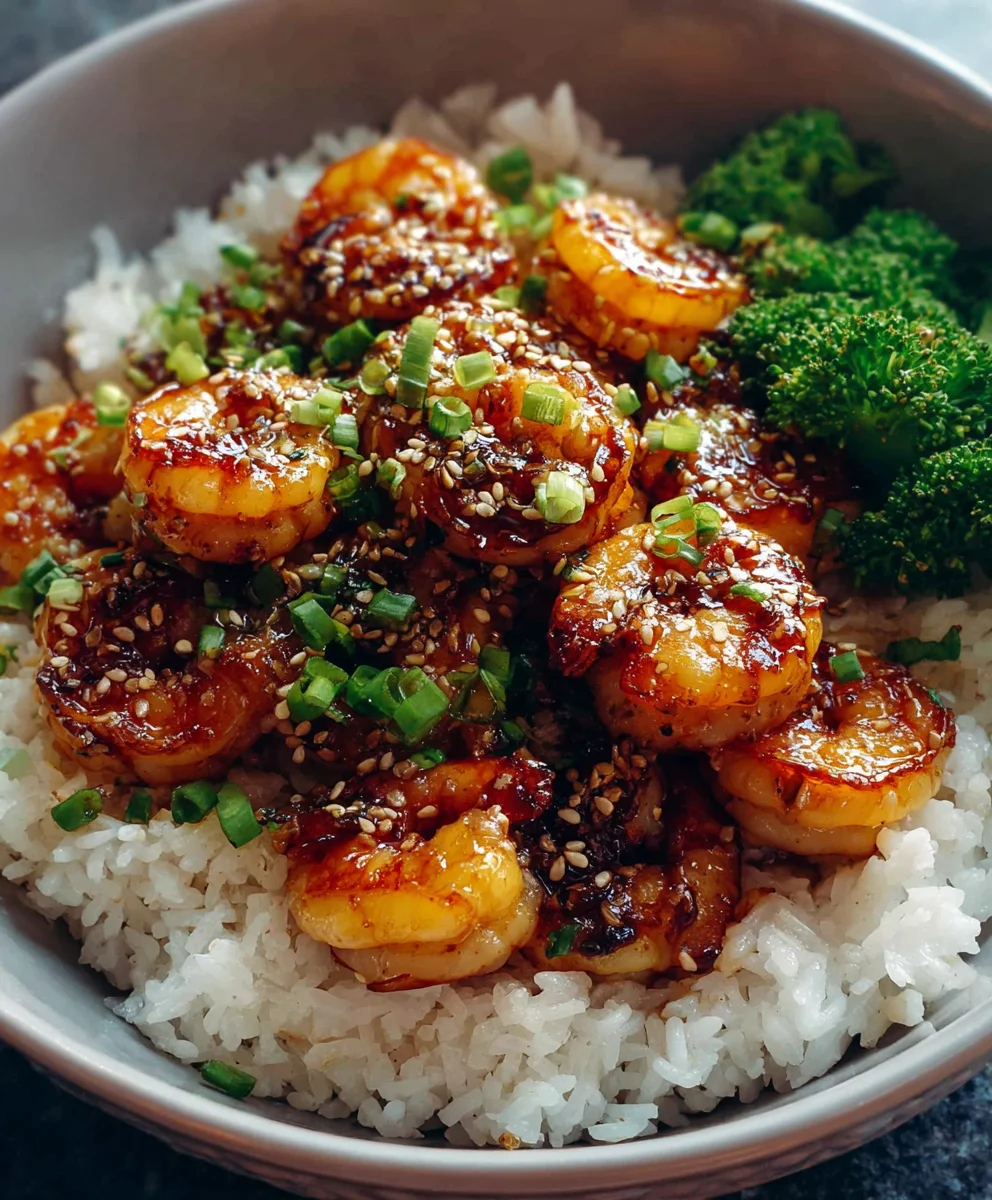 Easy Honey Garlic Shrimp Bowls - Flavorful Dinner