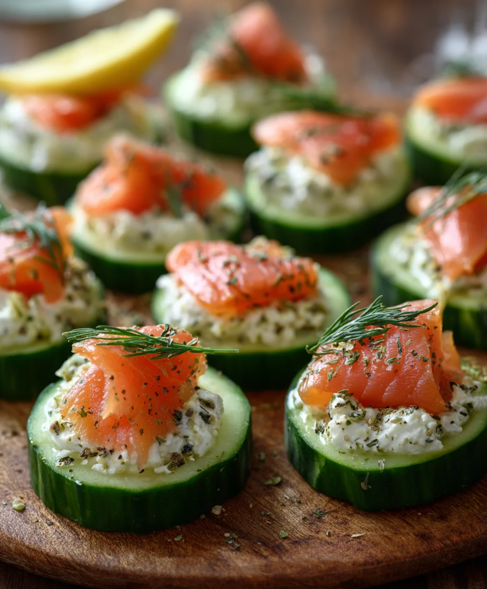 Cucumber Smoked Salmon Bites-Easy Appetizer