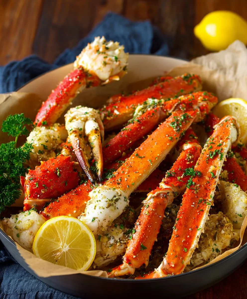Garlic Butter Crab Legs - Easy Recipe