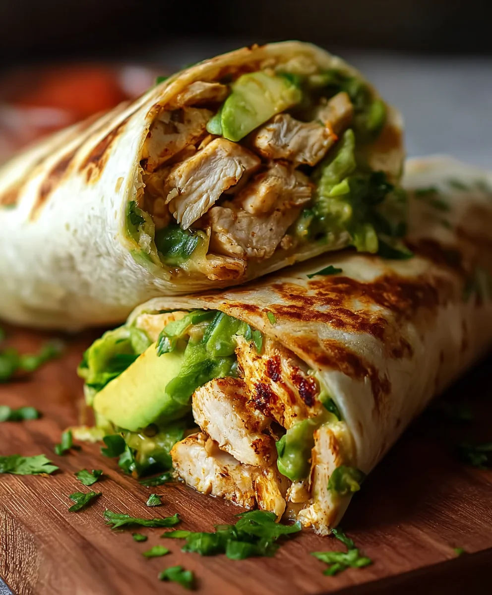 Easy Chicken Avocado Wrap Recipe-Quick & Healthy Lunch