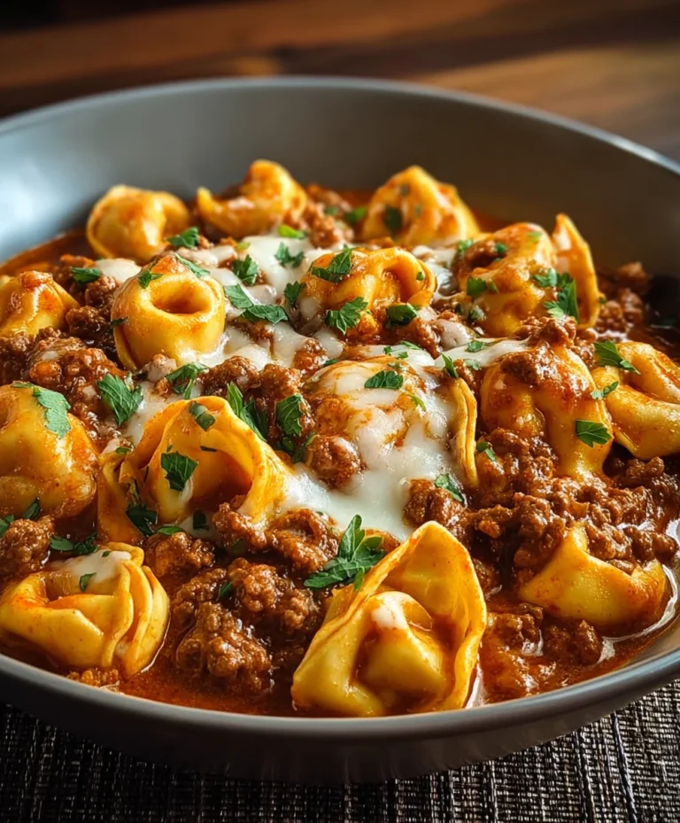 Cheesy Beef Enchilada Tortellini-Easy Weeknight Meal