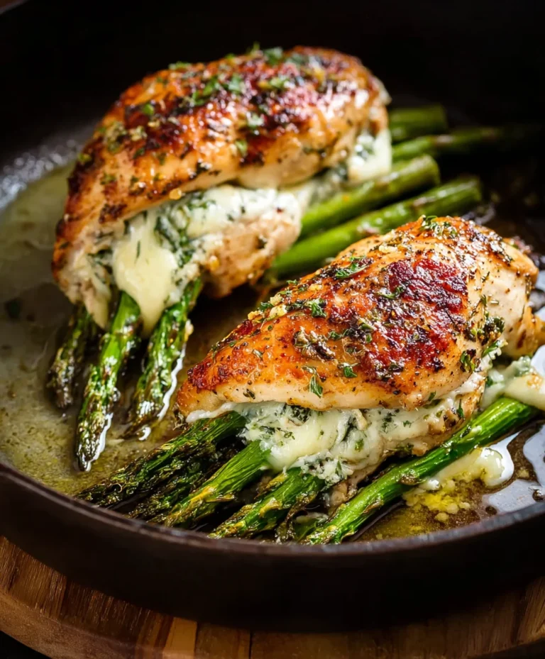 Asparagus Cheese Stuffed Chicken Delight-Easy Recipe