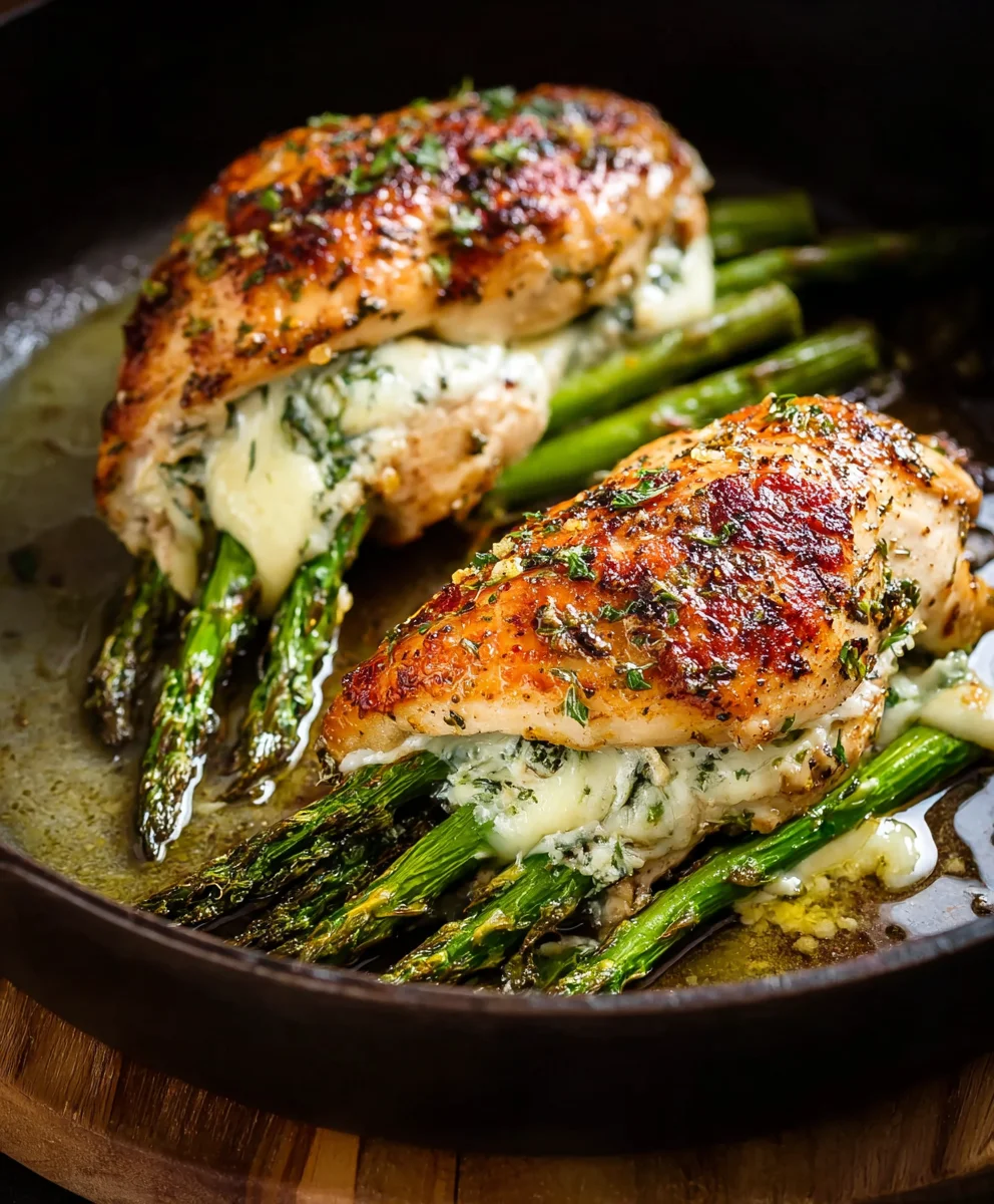 Asparagus Cheese Stuffed Chicken Delight-Easy Recipe