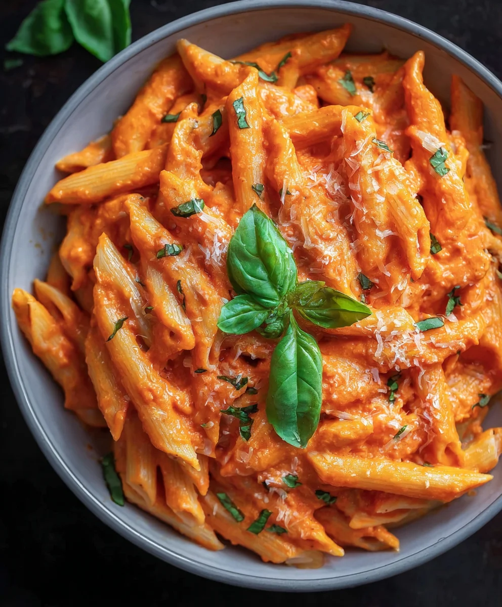 Healthy Penne Alla Vodka Extract - Non-Non-Alcoholic Alternative Creamy Pasta