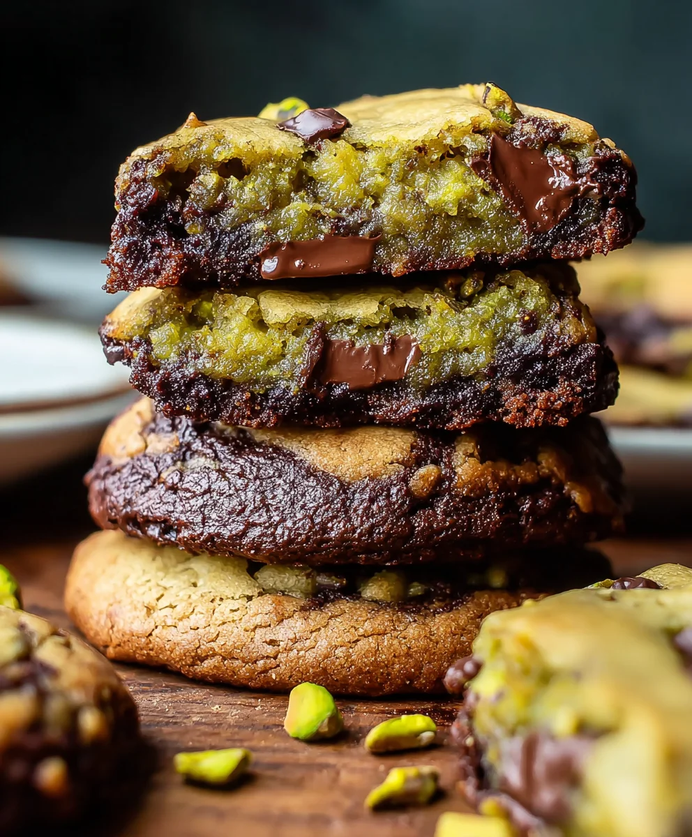 Pistachio Brookies-Irresistible Brownie Cookie Bars