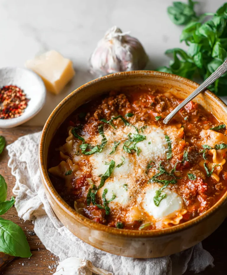 Easy Creamy Lasagna Soup – Quick Weeknight Meal