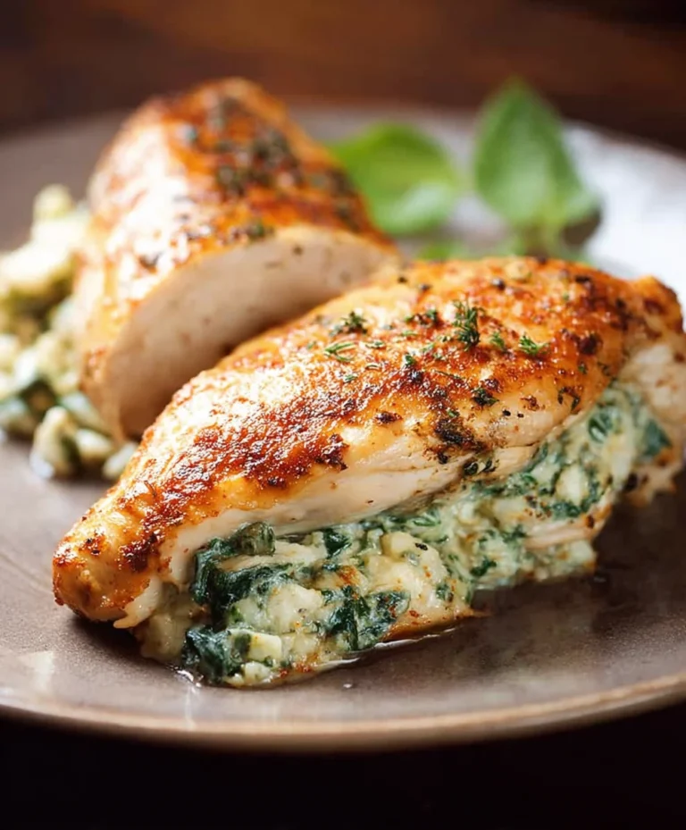 Spinach Stuffed Chicken Breasts Recipe-Easy & Delicious