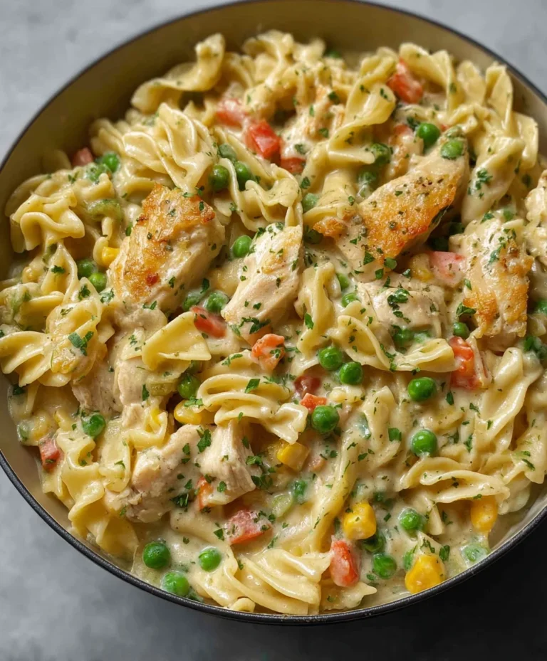 Quick Chicken Pot Pie Pasta – Easy Dinner Recipe
