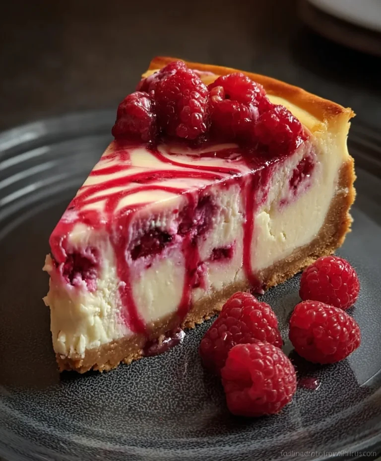 Decadent Raspberry Cheesecake Recipe – Easy & Delicious