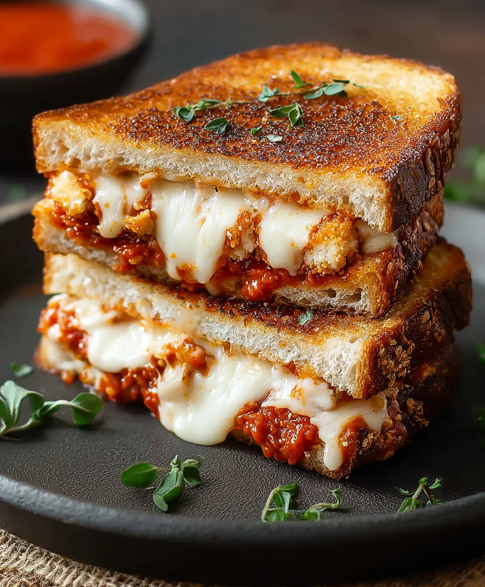 Lazy Chicken Parmesan Grilled Cheese Easy Recipe