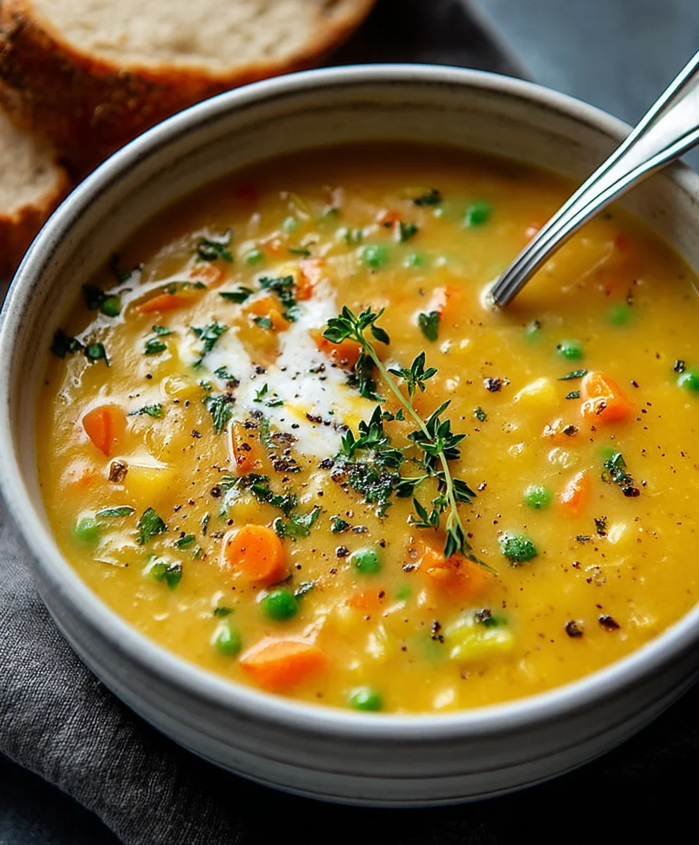 Easy One-Pot Creamy Vegetable Soup Recipe
