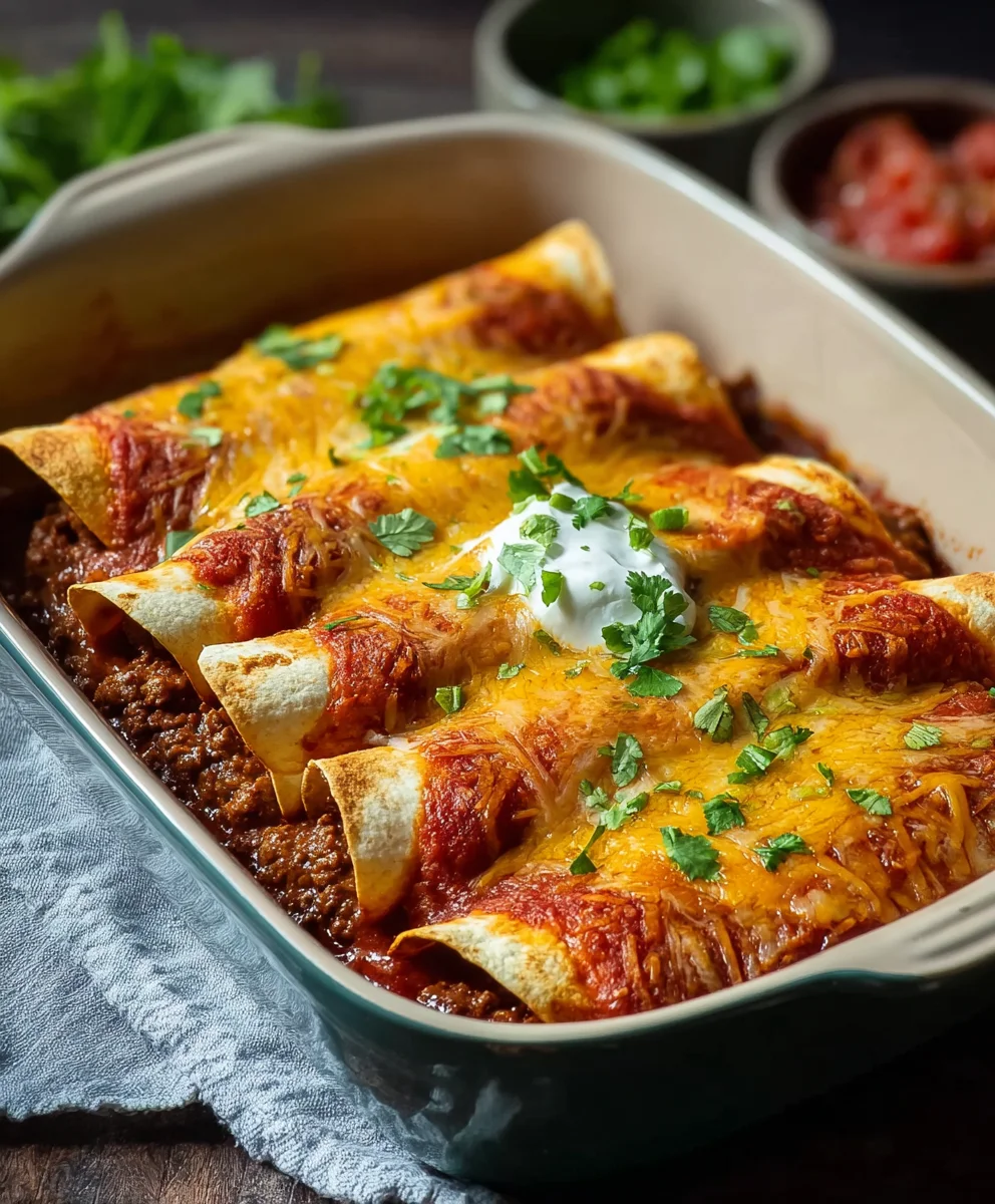 Easy Tex-Mex Beef Enchiladas - Flavorful Dinner