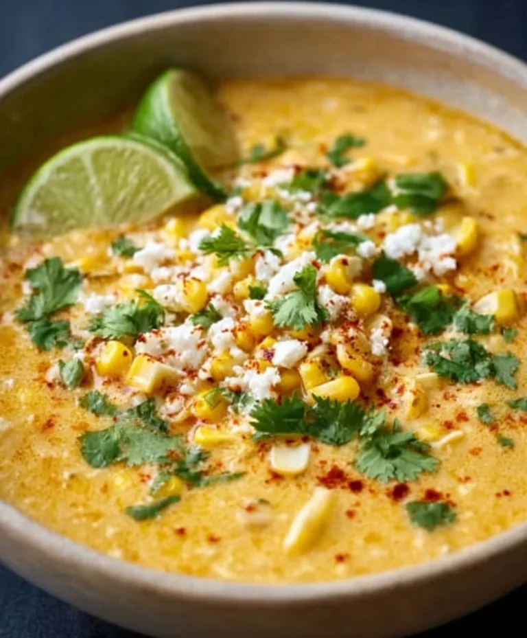 Authentic Mexican Street Corn Soup Recipe – Creamy & Delicious