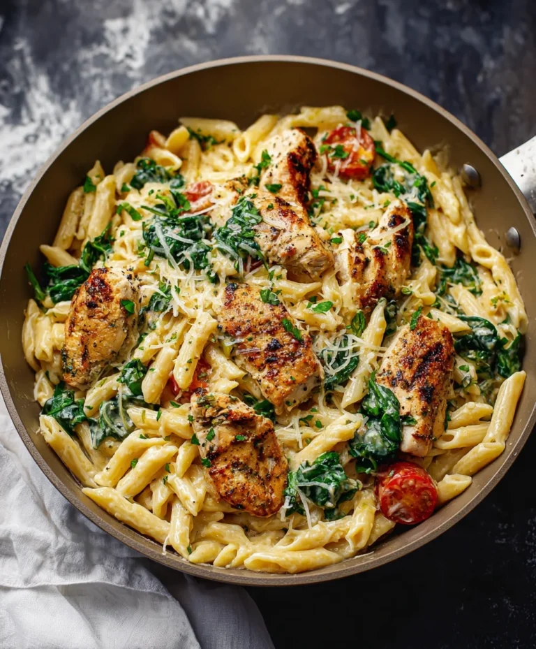 Healthy Garlic Parmesan Chicken Pasta – Easy & Delicious