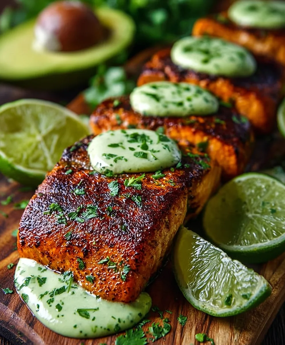 Cajun Salmon Avocado Lime - Healthy & Flavorful