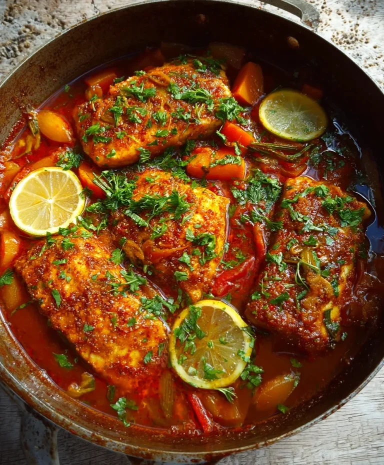 Spicy Moroccan Fish Recipe – Rich Sauce Delight