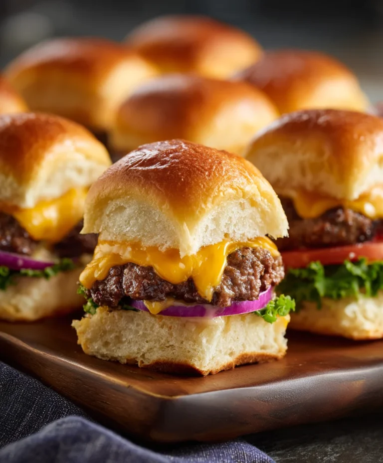 Cheeseburger Sliders Hawaiian Rolls- Easy Beef Recipe