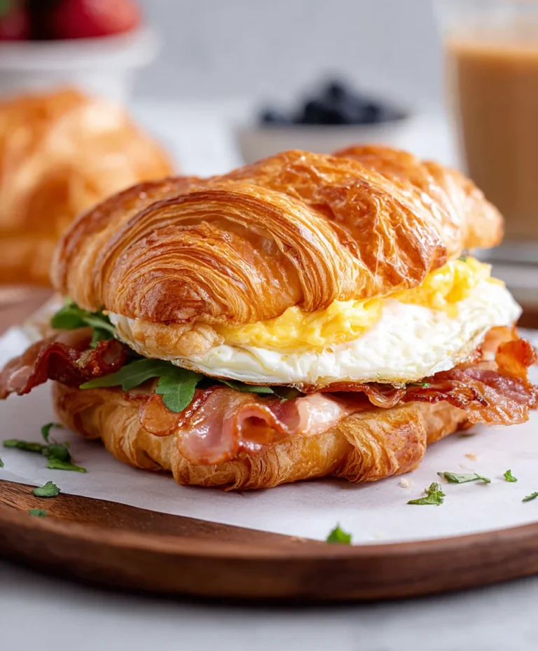 Gourmet Croissant Breakfast Sandwiches – Easy & Delicious