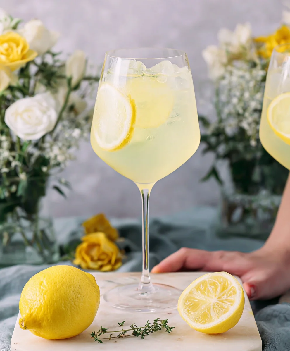 Non-Non-Non-Alcoholic Alternativeic Limoncello Spritz Refreshing Drink