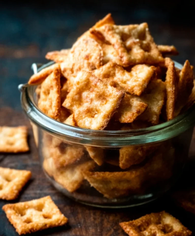 Crispy Sourdough Cheese Crackers – Easy Homemade Recipe