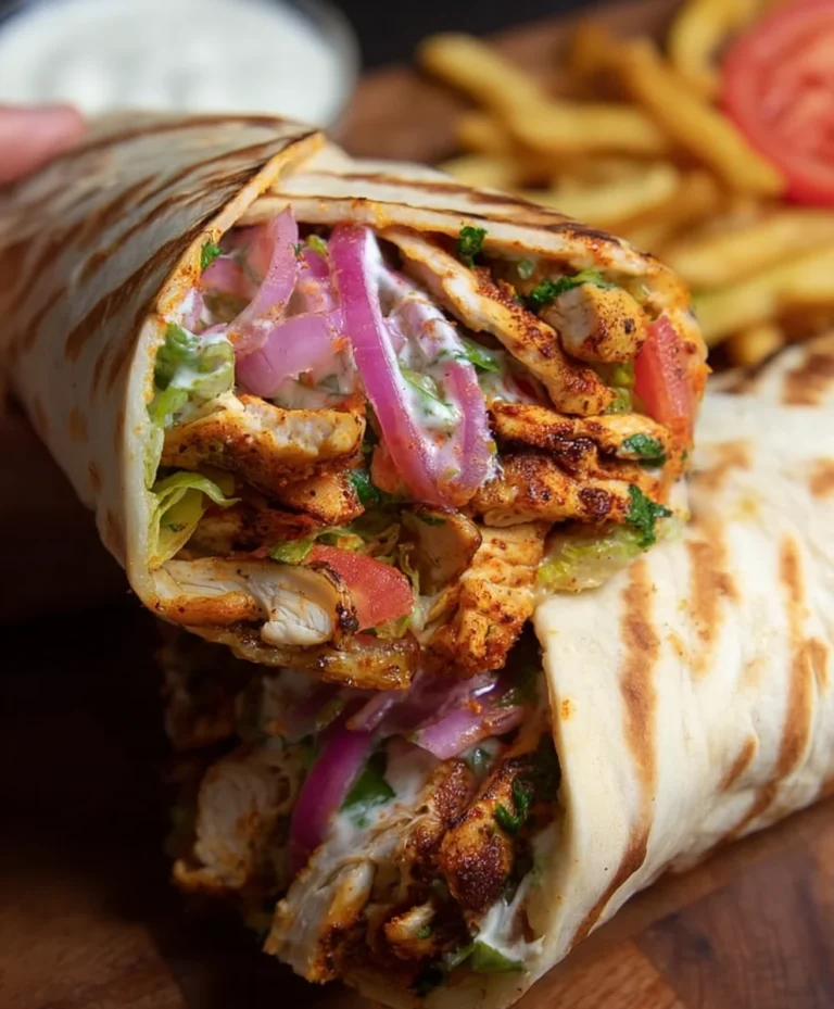Easy Chicken Shawarma Wrap Recipe- Flavorful Lunch