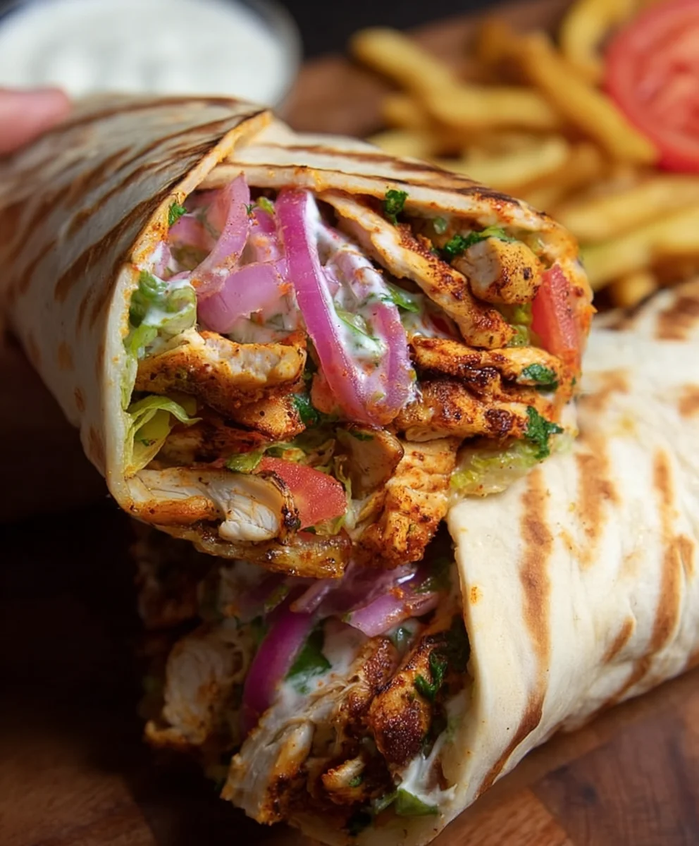 Easy Chicken Shawarma Wrap Recipe- Flavorful Lunch