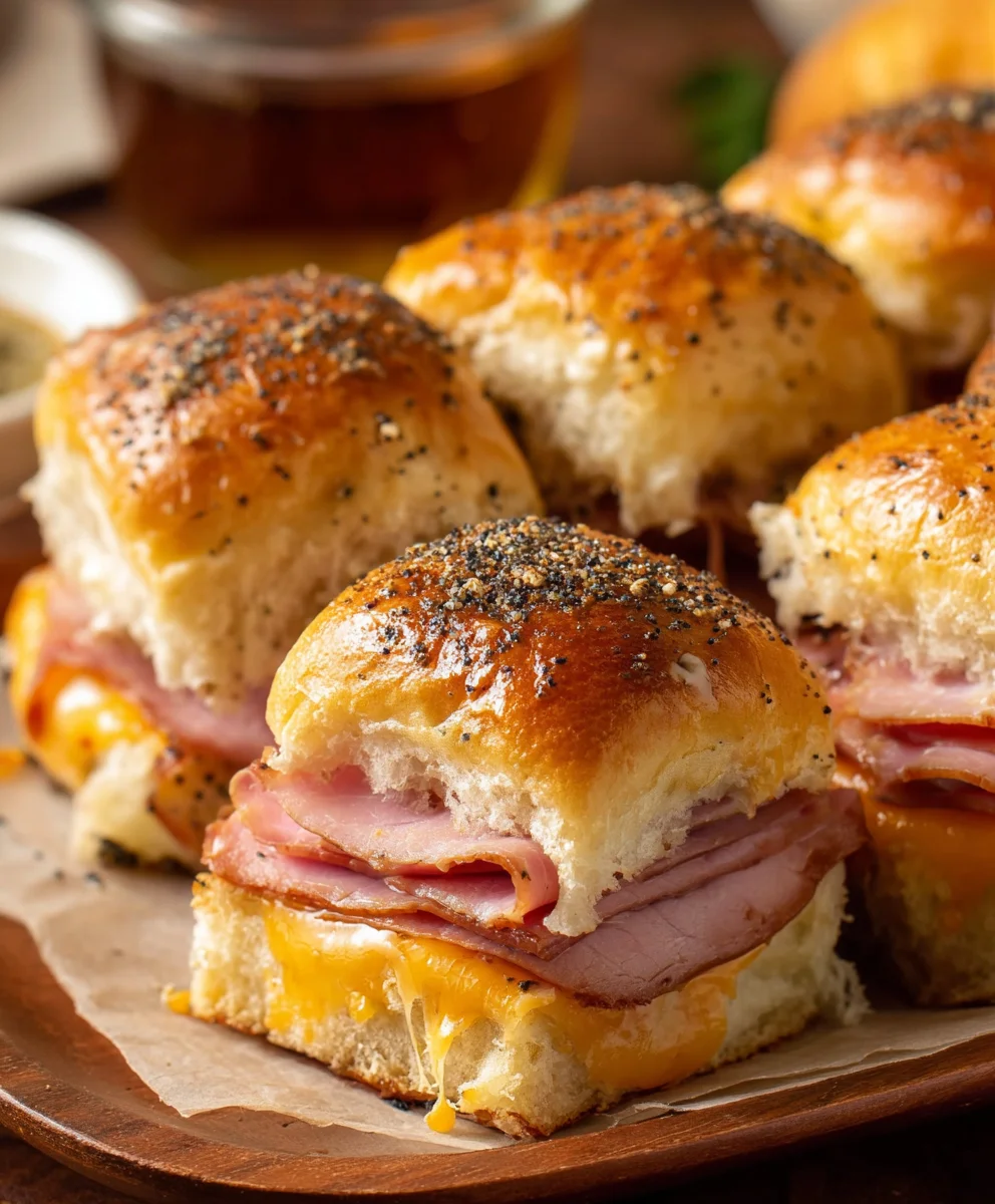 Beef Beef Ham Cheese Sliders - Easy Baked Recipe
