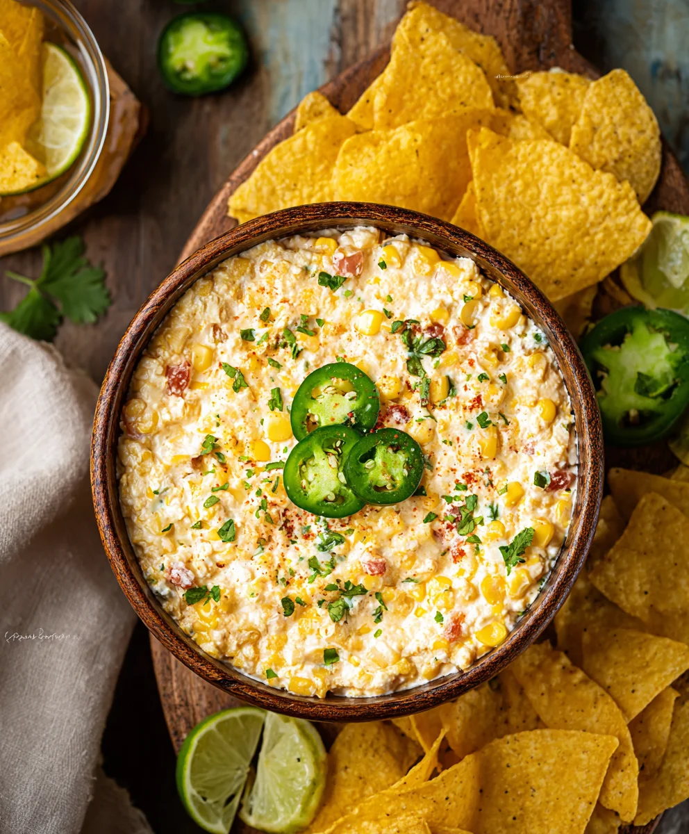 Crockpot Jalapeno Corn Dip - Creamy Spicy Comfort Food