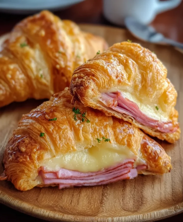 Beef Beef Ham Cheese Croissants-Easy Baked Snack