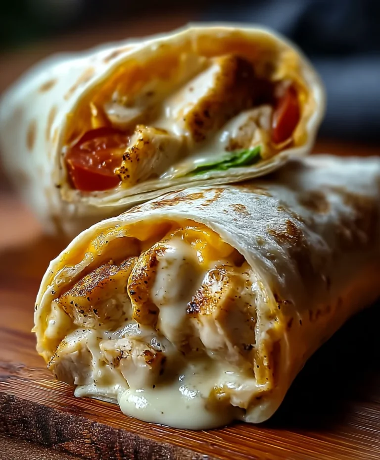 Cheesy Garlic Chicken Wraps – Easy Weeknight Meal