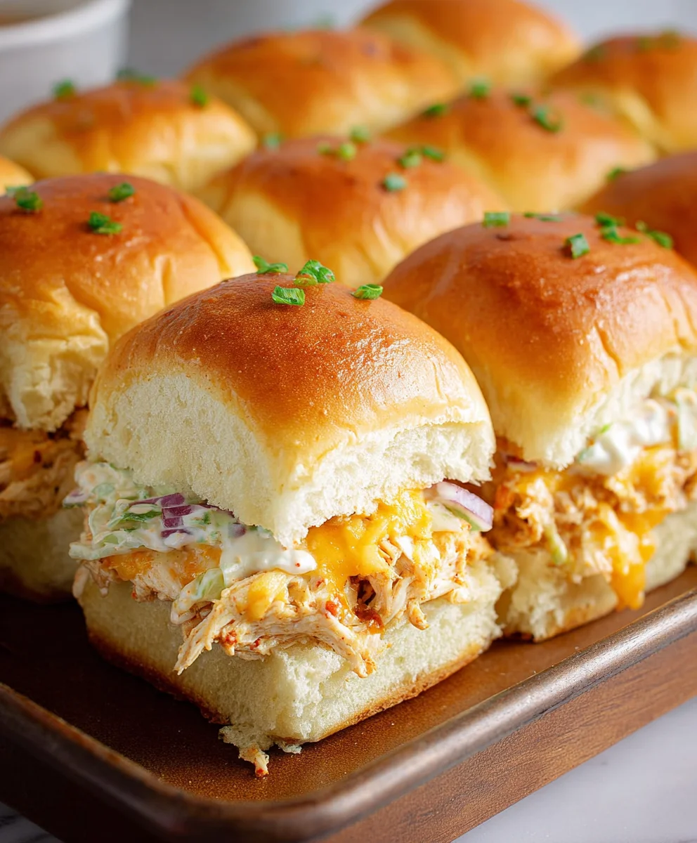 Easy Crack Chicken Sliders on Hawaiian Rolls