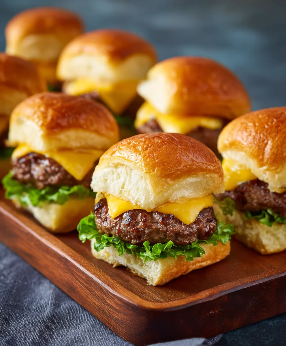 Cheeseburger Sliders Hawaiian Rolls- Easy Beef Recipe