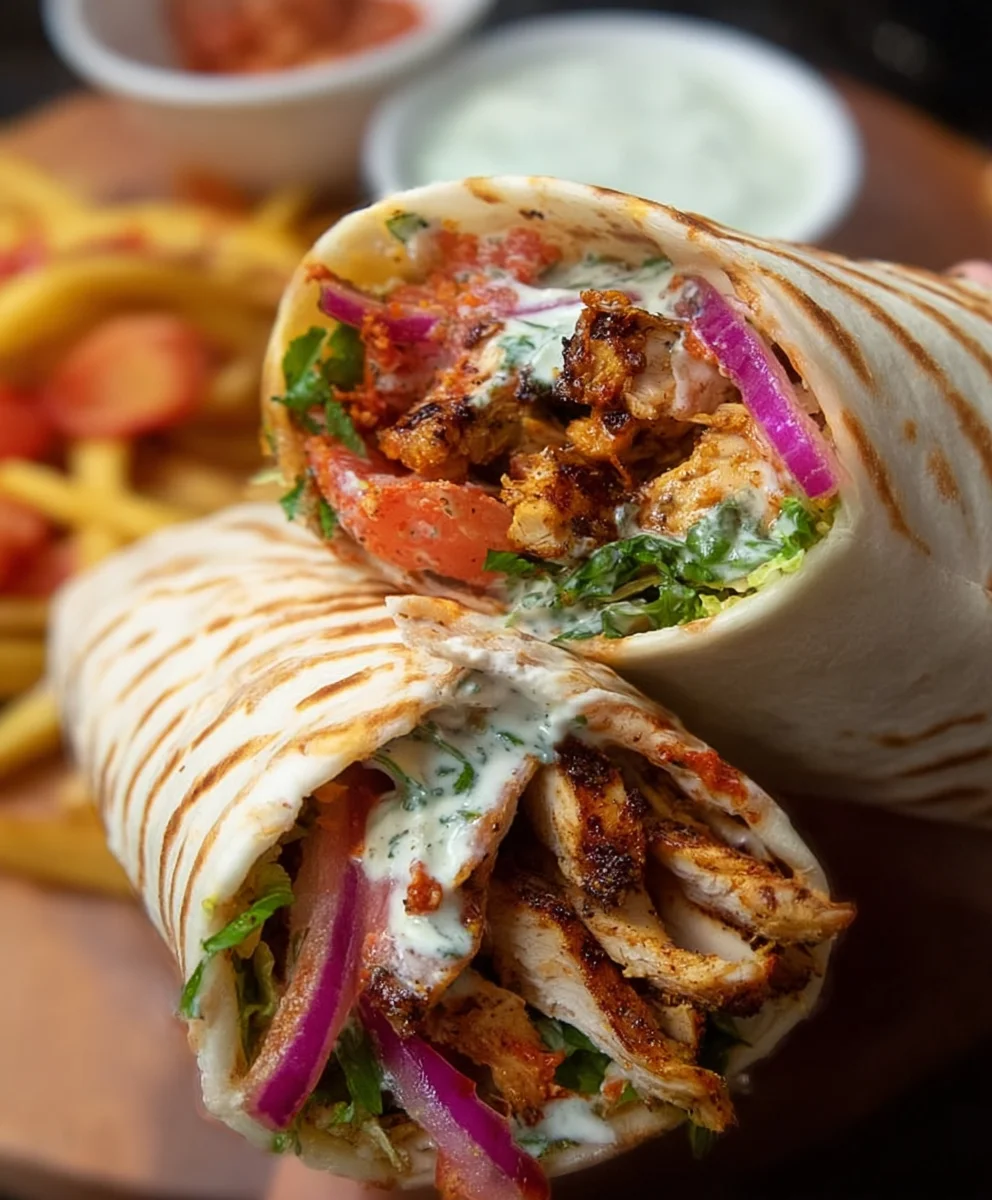 Easy Chicken Shawarma Wrap Recipe- Flavorful Lunch