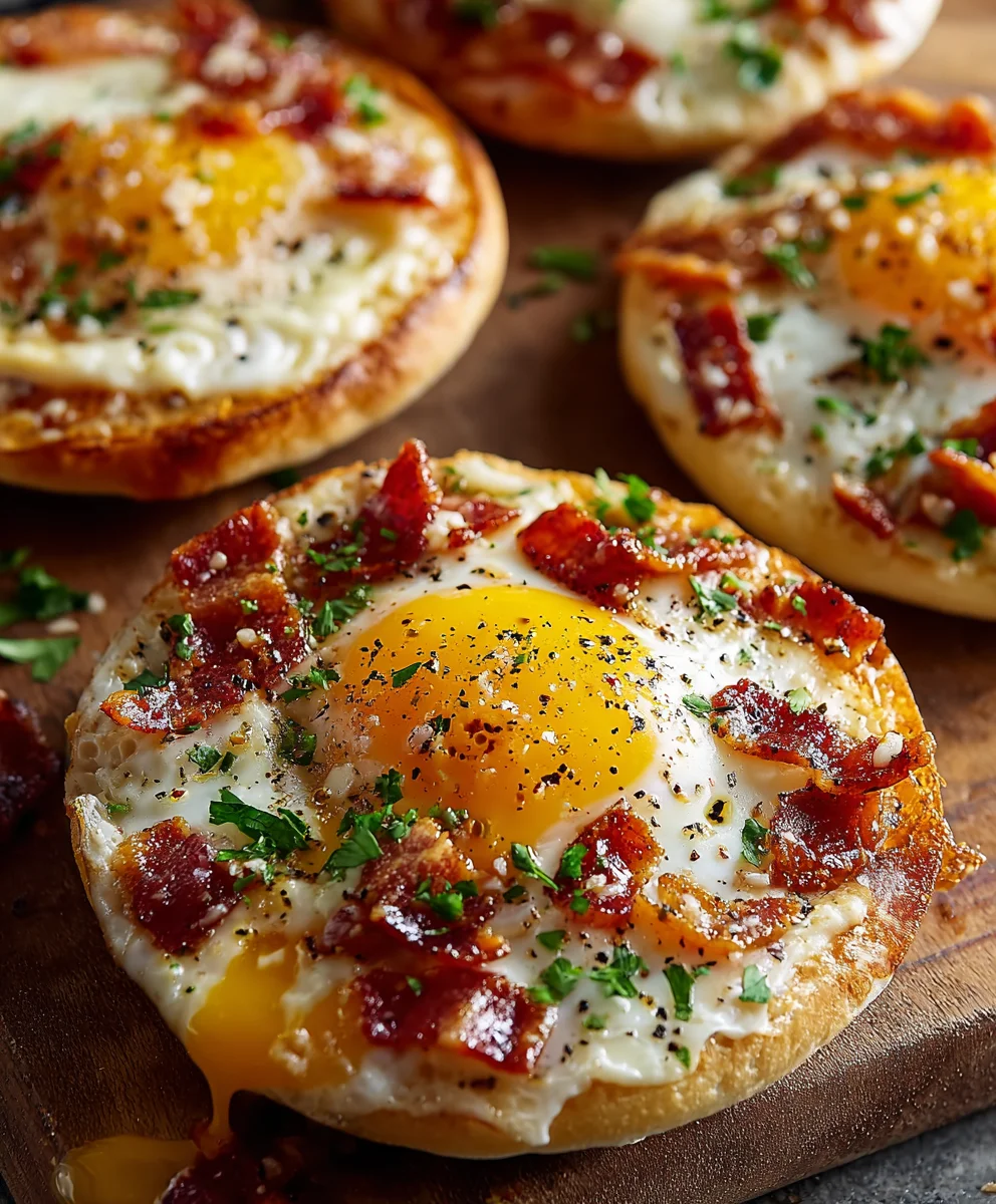 Easy English Muffin Breakfast Pizza Recipe