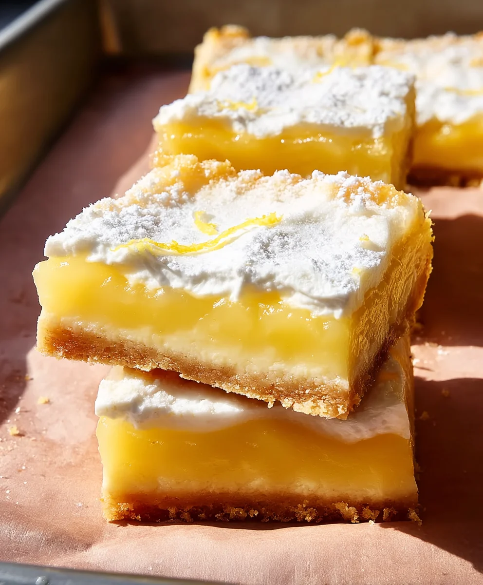 Tangy Citrus Dessert Squares- Easy & Refreshing Treat